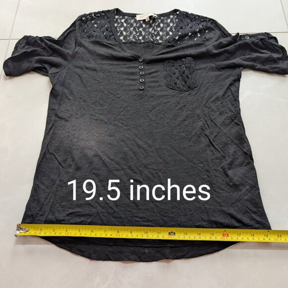 Jones New York Large Black Knit Top - Picture 10 of 12